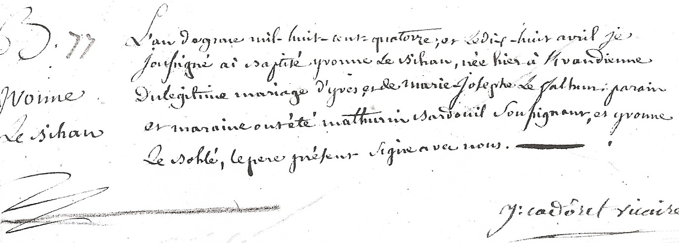 Acte_bapteme_Yvonne_Le_Bihan